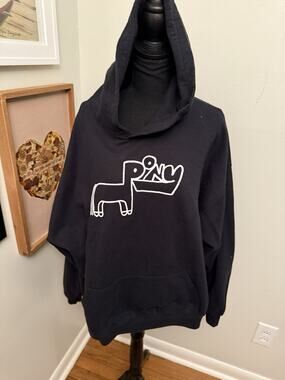 Rex Orange County Pony Hoodie, Black, Size: XXL Long Sleeve Cozy Music Merch